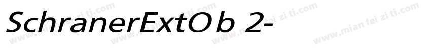 SchranerExtOb 2字体转换